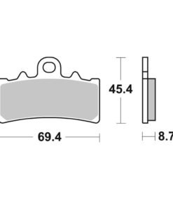 PASTILLAS DE FRENO SFA693 APRILIA HONDA PIAGGIO VESPA EBC 2013 - 2023