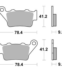 PASTILLAS DE FRENO TRASERAS BREMBO SINTERIZADAS 07BB02SD