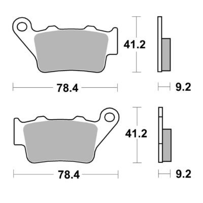 PASTILLAS DE FRENO TRASERAS BREMBO SINTERIZADAS 07BB02SD