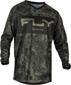 Camiseta FLY RACING F-16 S,E, Kryptek - Moss Grey / Negro