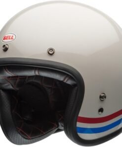 Casco BELL CUSTOM 500 STRIPES  Blanco Perla