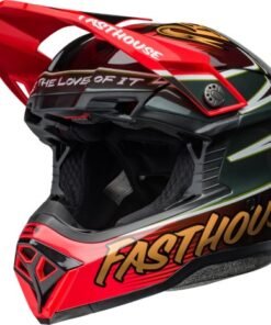 Casco BELL Moto-10 Spherical - Fasthouse DITD 24 Gloss Red/Gold