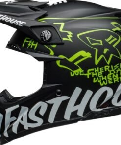 Casco BELL Moto-9S Flex - Fasthouse MC Core Matte Black/Yellow