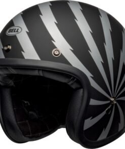 Casco Bell CUSTOM 500 DLX SE VERTIGO Negro Mate/Plata, Talla S