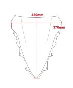 Cúpula doble burbuja Compatible con Yamaha YZF R1 2007 2008 - Transparente