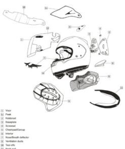 Difusor ARAI RX-7V Frost negro