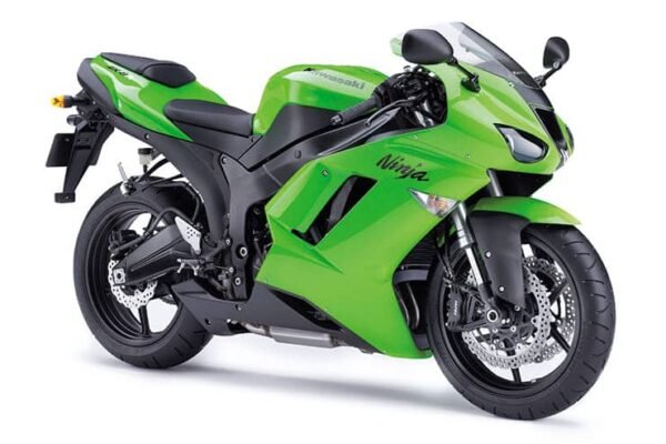 Kawasaki ZX6R 600 Ninja [2007 - 2008] vista lateral diagonal