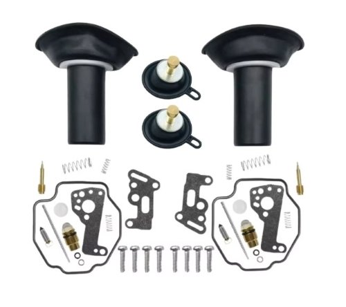 Kit de reparación de carburador de motocicleta para Yamaha Virago XV535 XV 535 1990-2001 500 4 Kit de reparación de carburador de motocicleta para Yamaha Virago XV535 XV 535 1990 - 2001 diafragma