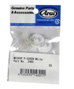 Kit de tornillos ARAI (MX-V/VX-3/PENTA/PENTA PRO), Blanco
