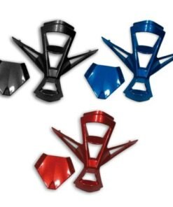 UFO Chin and Upper Vents Black for Warrior Helmet