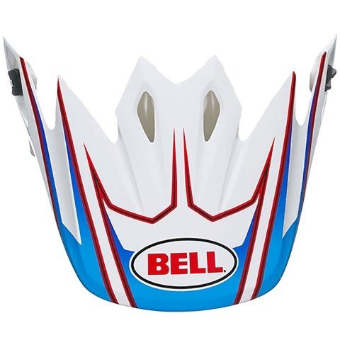 VISERA BELL MX-9 MIPS EQUIPPED PINNED BLANCO - AZUL VISERA BELL MX-9 MIPS EQUIPPED PINNED BLANCO / AZUL