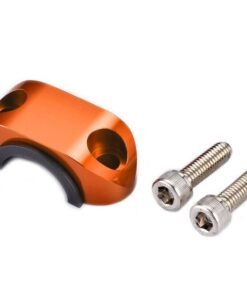 Abrazadera superior soporte maneta con goma ART naranja