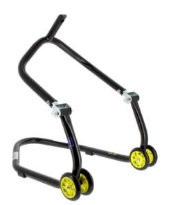 caballete-delantero-al-chasis-bihr-home-track-color-negro-mate-y-ruedas-amarillas