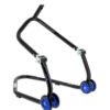 caballete-delantero-al-chasis-bihr-home-track-color-negro-mate-y-ruedas-azules