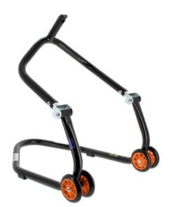 caballete-delantero-al-chasis-bihr-home-track-color-negro-mate-y-ruedas-naranja