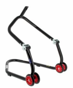 caballete-delantero-al-chasis-bihr-home-track-color-negro-mate-y-ruedas-rojas