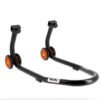 caballete-delantero-bihr-home-track-color-negro-mate-y-ruedas-naranjas