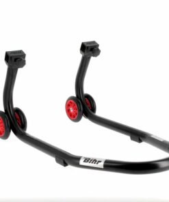 caballete-delantero-bihr-home-track-color-negro-mate-y-ruedas-rojas