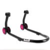 caballete-delantero-bihr-home-track-color-negro-mate-y-ruedas-rosas