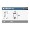 caja-de-10-lámparas-9led-t15-ambar