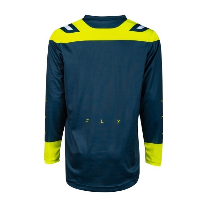 camiseta camiseta fly racing f16 navy hi vis blanco