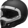casco bell broozer cranium negro mate blanco talla xxl