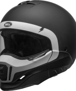 casco bell broozer cranium negro mate blanco talla xxl