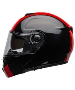 casco bell srt modular ribbon negro rojo