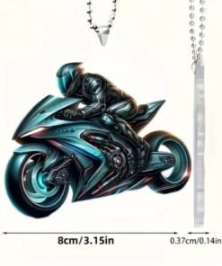 colgante acrílico de motocicleta 2d moda y accesorio para mochila