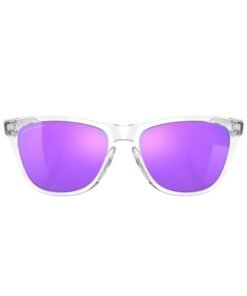 gafas de sol oakley frogskins lentes prizm violet montura polished clear
