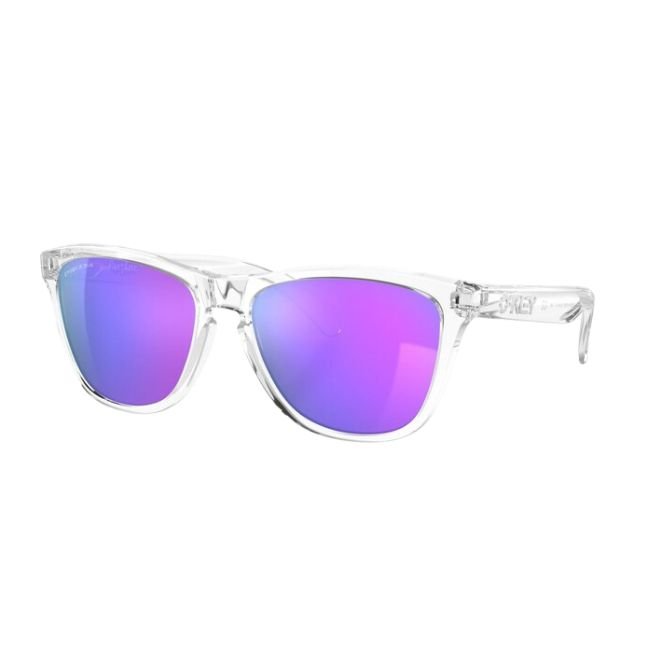 gafas gafas de sol oakley frogskins lentes prizm violet montura polished clear