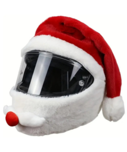 gorro navideño para cascos de moto