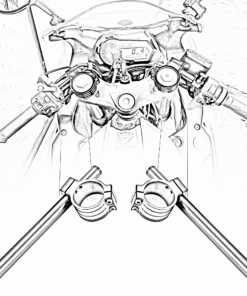 Semimanillares de 31mm universales Negros