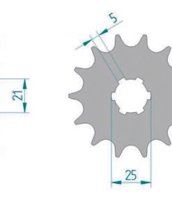 pinón-afam-acero-autolimpiable-30300-paso-520