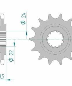 pinón-afam-acero-estándar-24603-paso-520