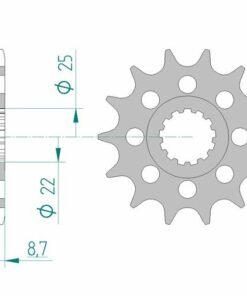 pinón-afam-acero-estándar-28403-paso-525