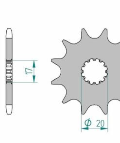 pinón-afam-acero-estándar-40300-paso-520