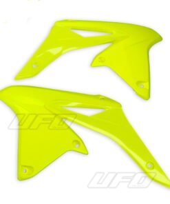 Plásticos laterales de radiador UFO Suzuki amarillo fluor