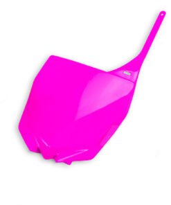 Portanúmeros delantero UFO Yamaha rosa fluor